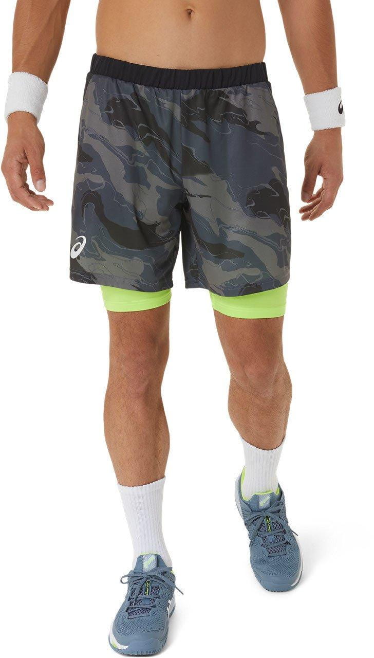 Pantalones cortos de tenis para hombre Asics Men Match Graphic 7In Short