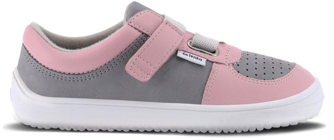 Kinderschoenen op blote voeten Be Lenka Fluid, Pink & Grey