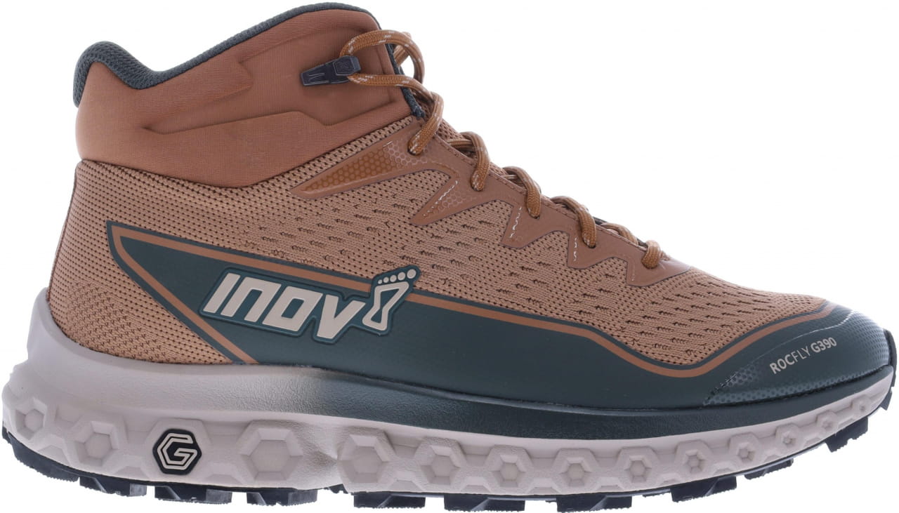 Pantofi de alergare pentru bărbați Inov-8  ROCFLY G 390 M (S) tan/taupe
