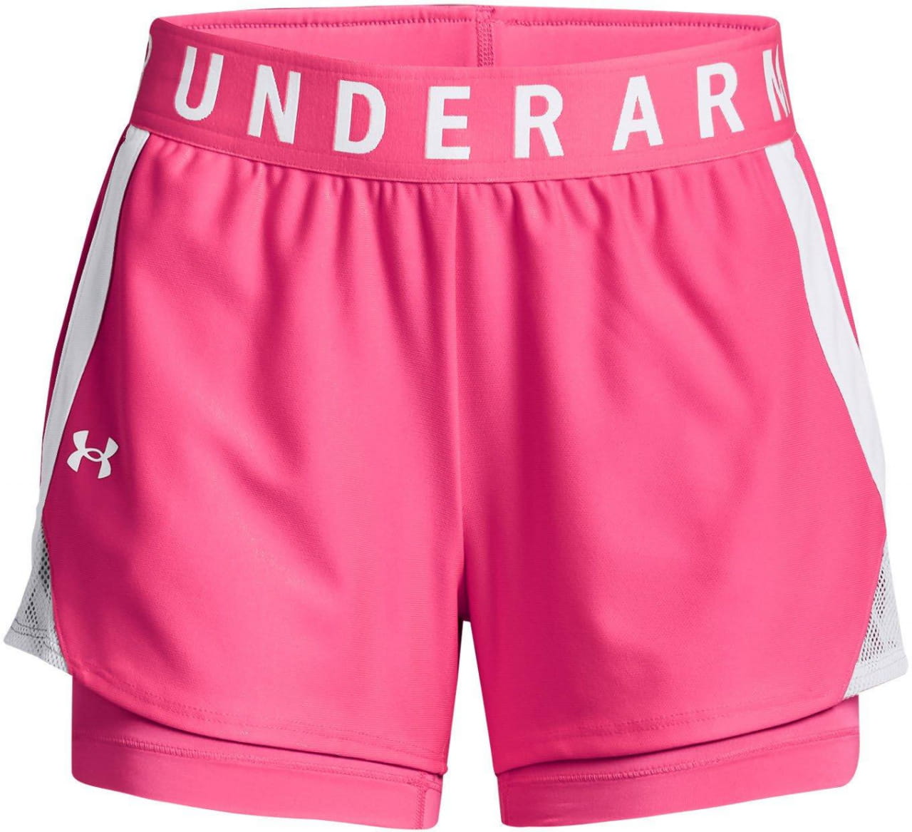 Poging Gepensioneerde Plicht Under Armour Play Up 2-in-1 Shorts -PNK - Dames shorts | Sanasport.be