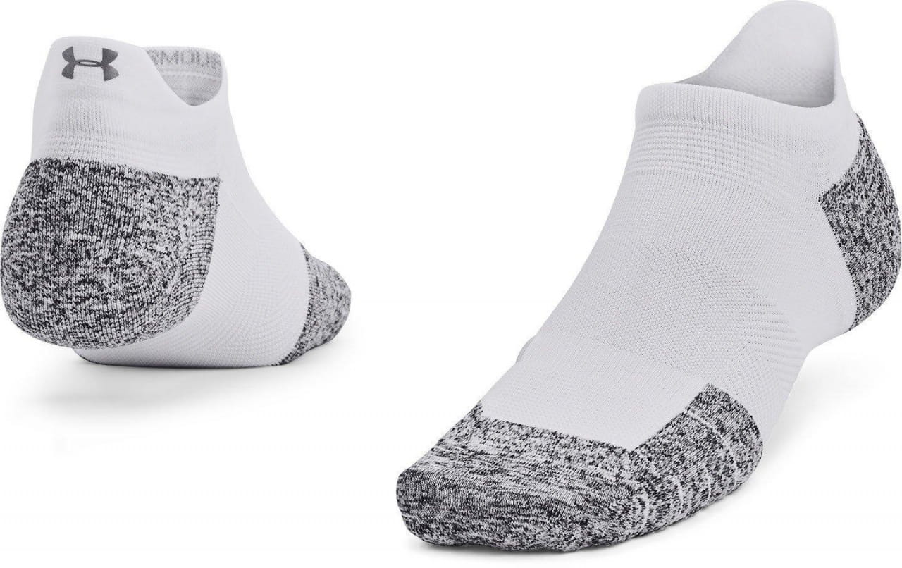 Unisexové sportovní ponožky Under Armour AD Run Cushion 1pk NS Tab-WHT