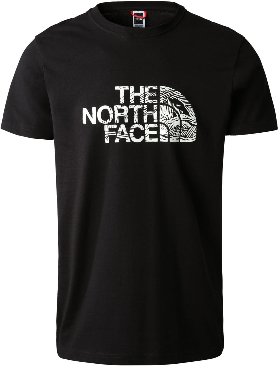 Camiseta deportiva de hombre The North Face M S/S Woodcut Dome Tee