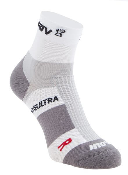 Ponožky Inov-8 RACE ULTRA mid 2p white/grey bílá