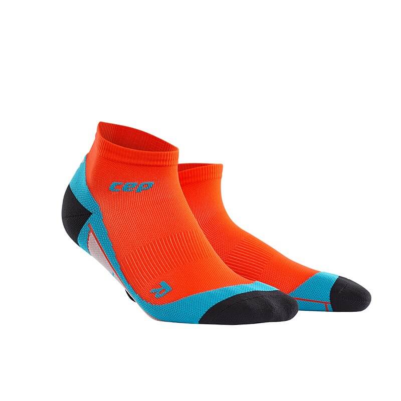 Ponožky CEP Kotníkové ponožky pánské tmavě oranžová / havajská modř