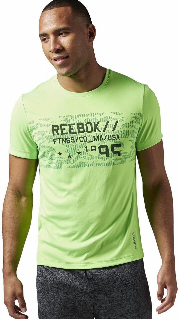 Pánské sportovní tričko Reebok Work Out Ready Premium Graphic Tech Top