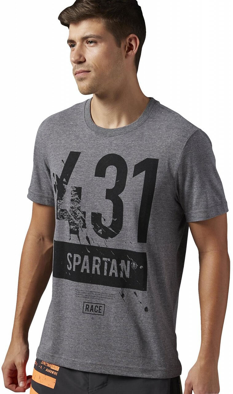 Pánské běžecké tričko Reebok Spartan Race Short Sleeve Tri-blend Tee 1
