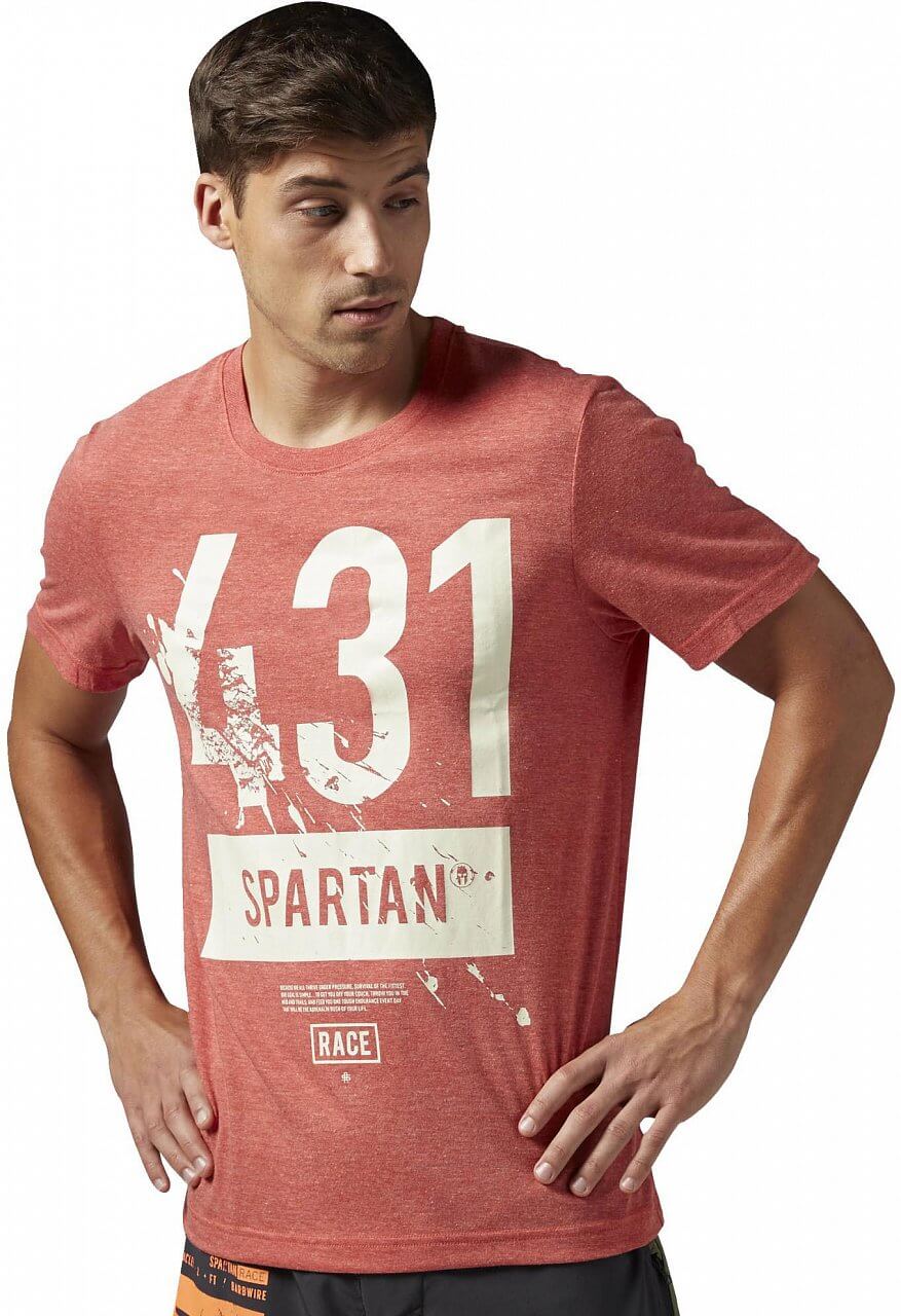 Pánské běžecké tričko Reebok Spartan Race Short Sleeve Tri-blend Tee 1