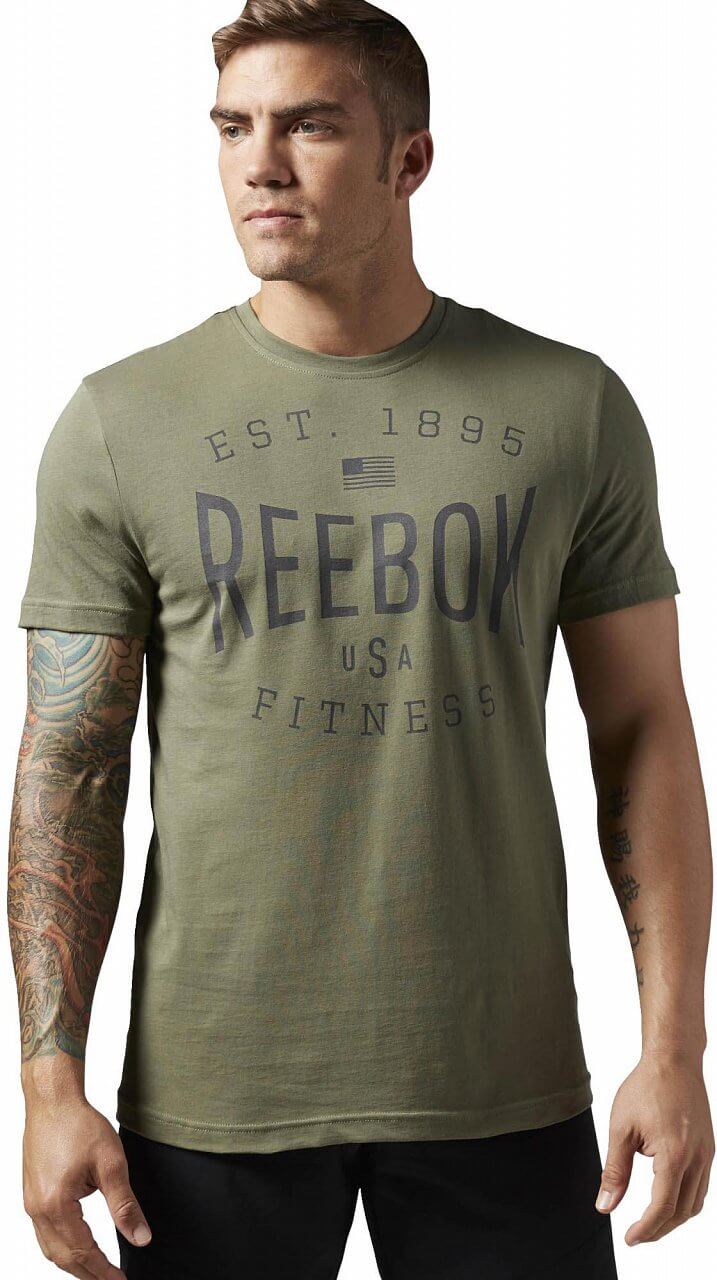 Pánské sportovní tričko Reebok USA Brand Graphic Tee