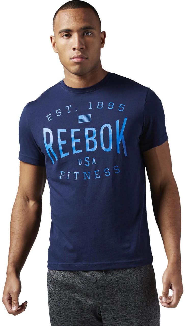 Pánské sportovní tričko Reebok USA Brand Graphic Tee