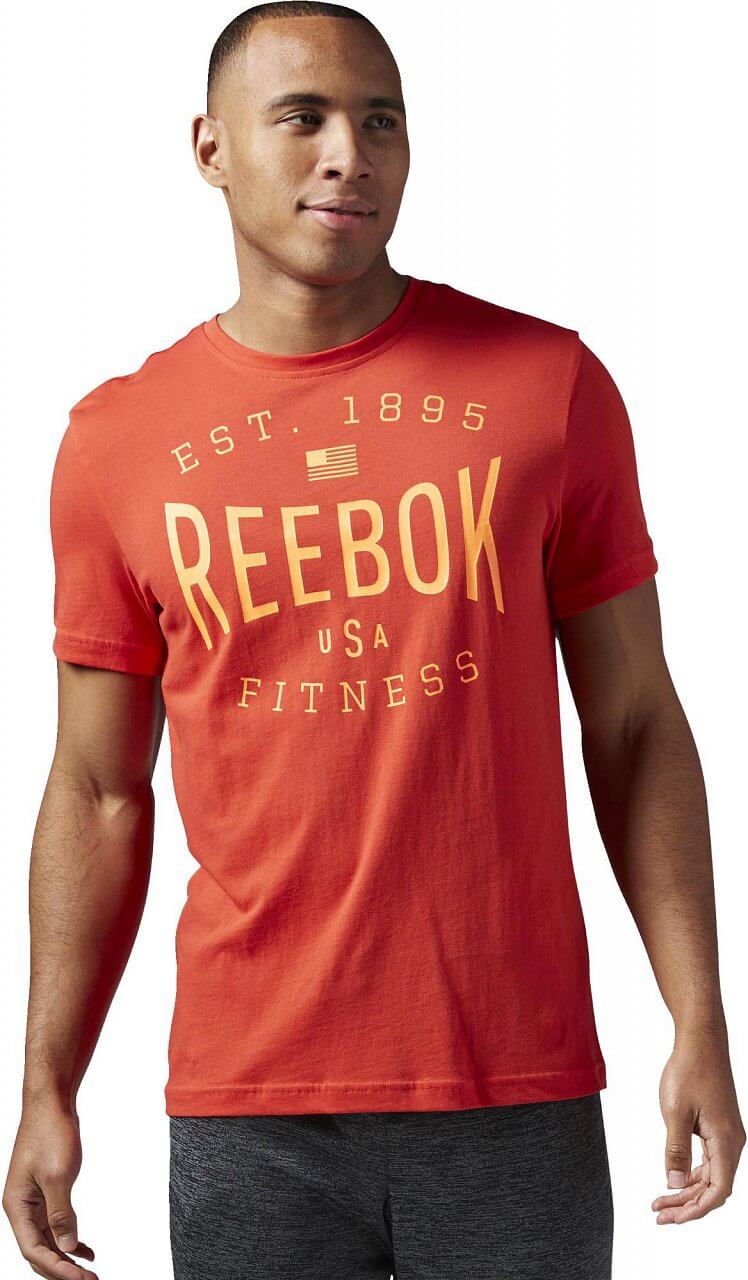 Pánske športové tričko Reebok USA Brand Graphic Tee
