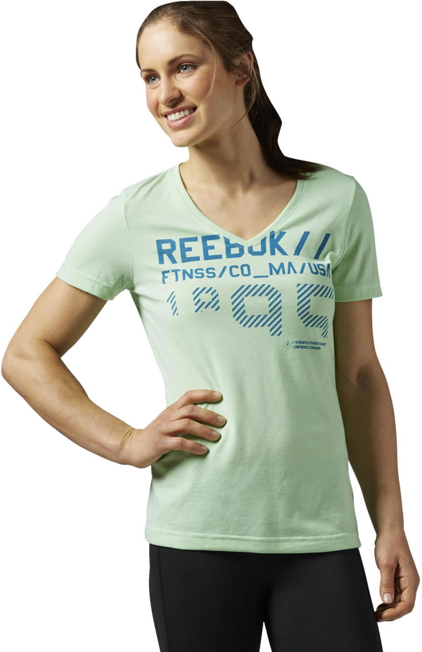Dámské sportovní tričko Reebok Work Out Ready Graphic Supermium Tee