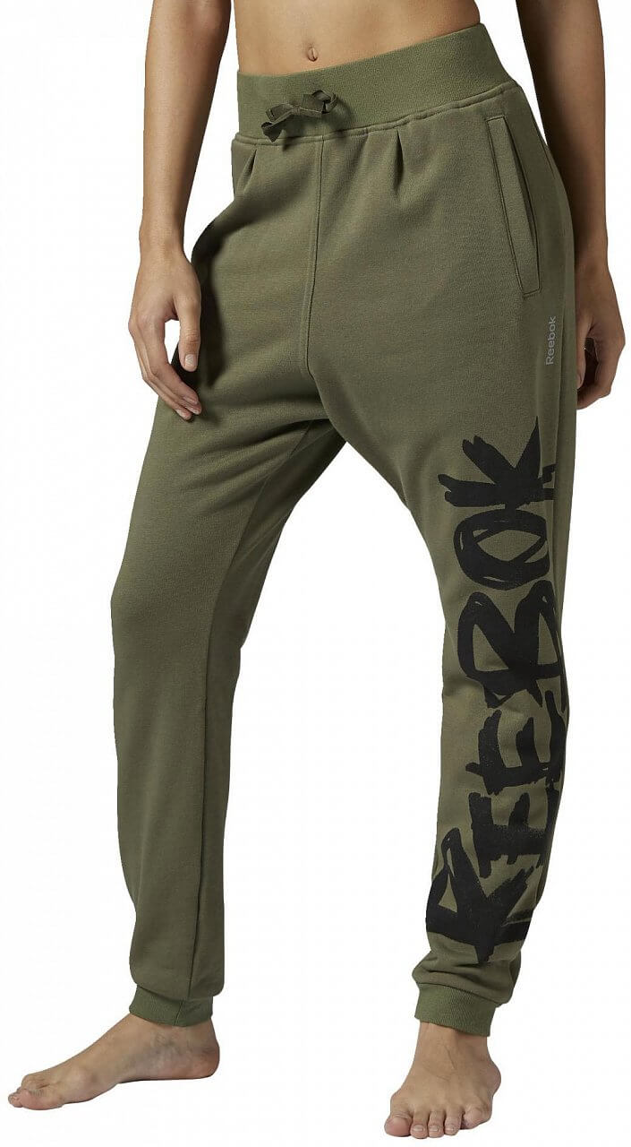 Dámské sportovní kalhoty Reebok Dance Drop Crotch Knit Pant