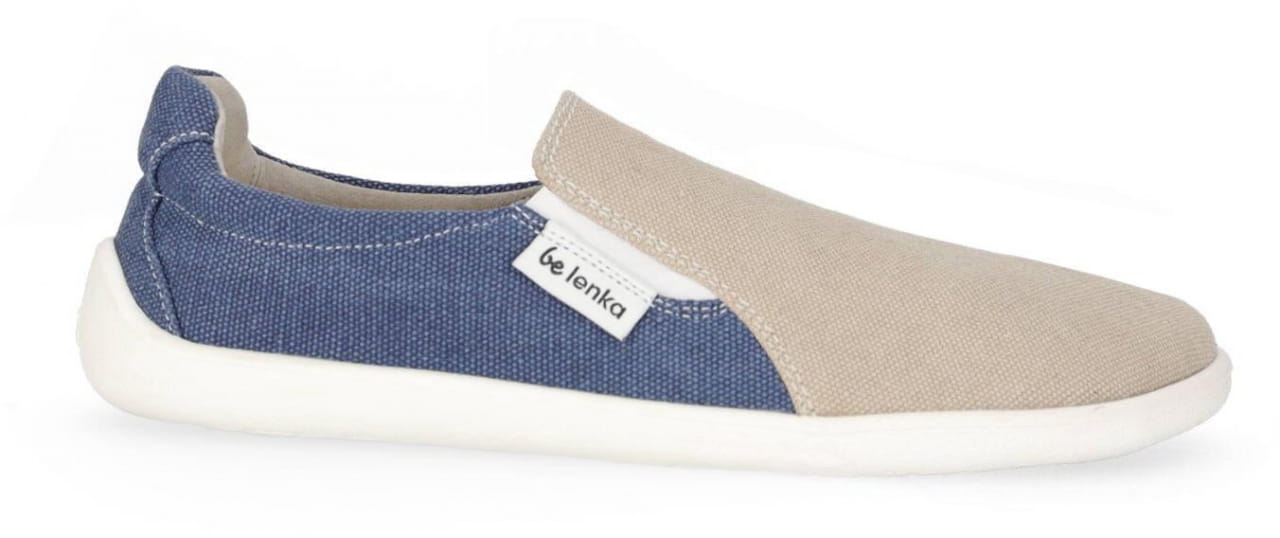 Slip-on sneakers voor blote voeten Be Lenka Eazy - Sand & Blue