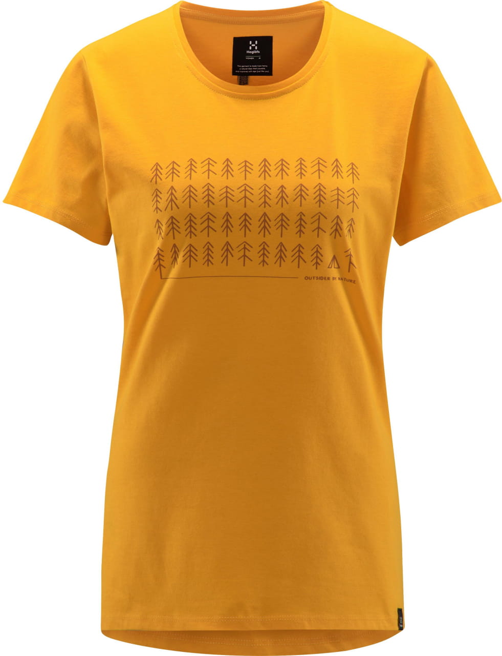 Outdoor-T-Shirt für Frauen Haglöfs Outsider By Nature Print Tee Women