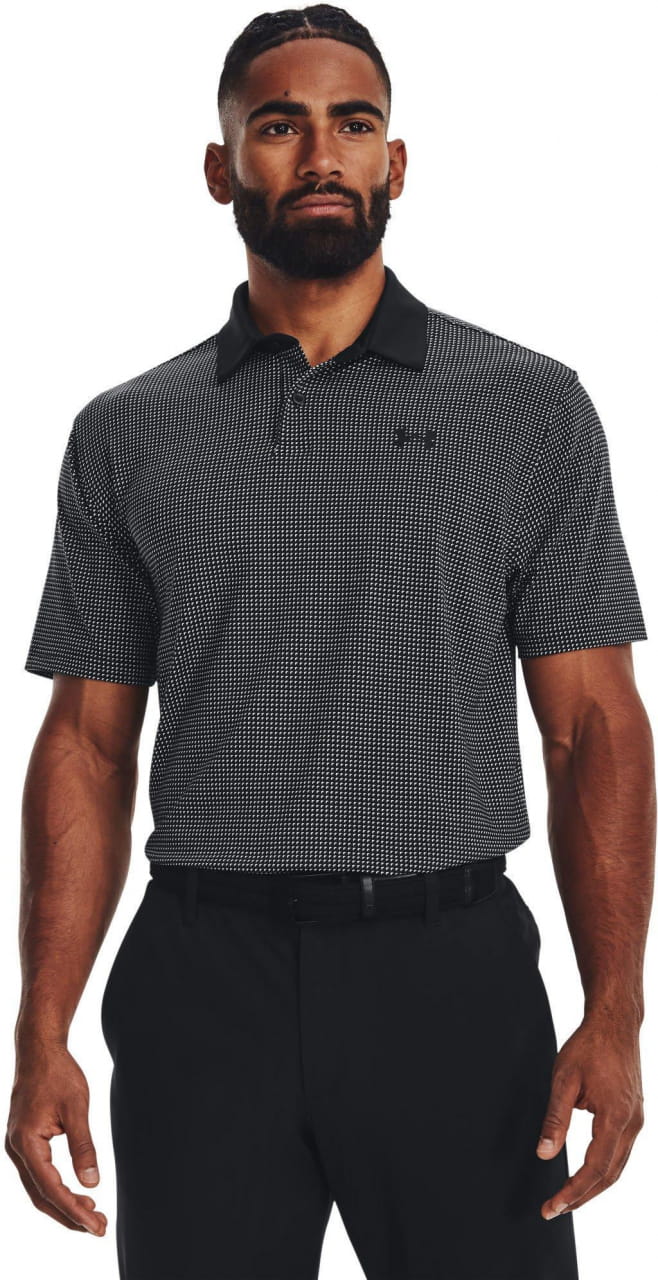Pánské tričko na golf Under Armour T2G Printed Polo-BLK
