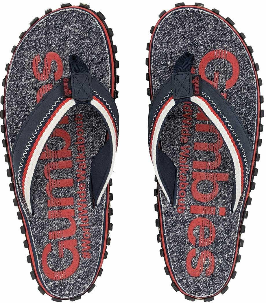 Unisex slippers voor in de stad en daarbuiten Gumbies Cairns Flip-Flop Red