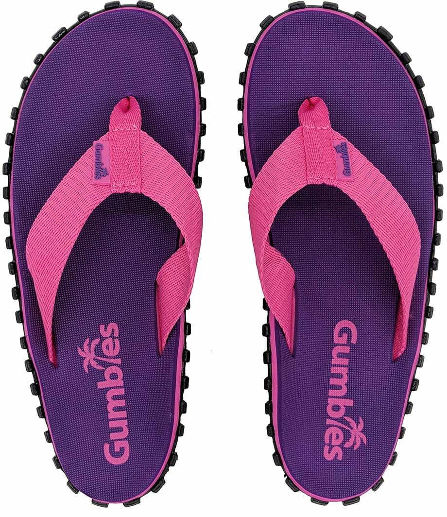 Női flip-flopok a városba és a szabadba Gumbies Duckbill Flip-Flop Purple
