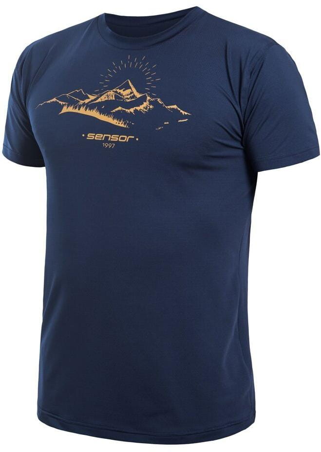 Męska koszulka sportowa Sensor Coolmax Tech Mountains