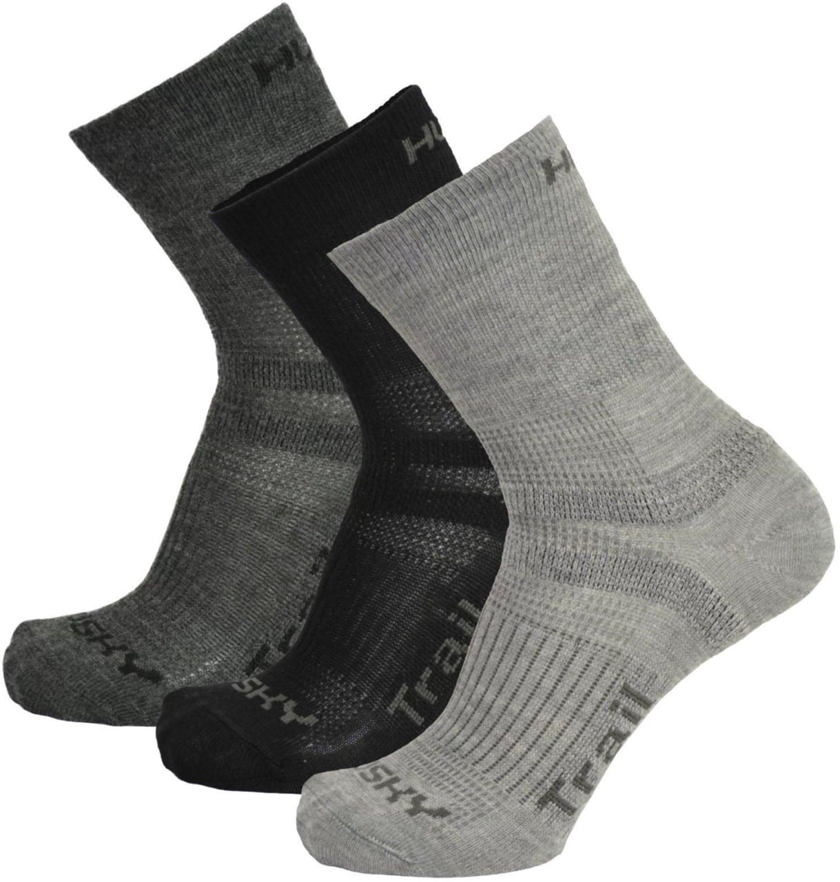 Унисекс чорапи за бягане Husky Trail Socks 3 pack