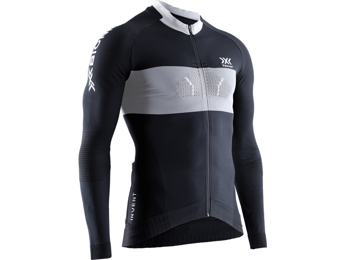 Tricou de ciclism pentru bărbați X-Bionic Invent 4.0 Cycling Zip Shirt LG SL Men