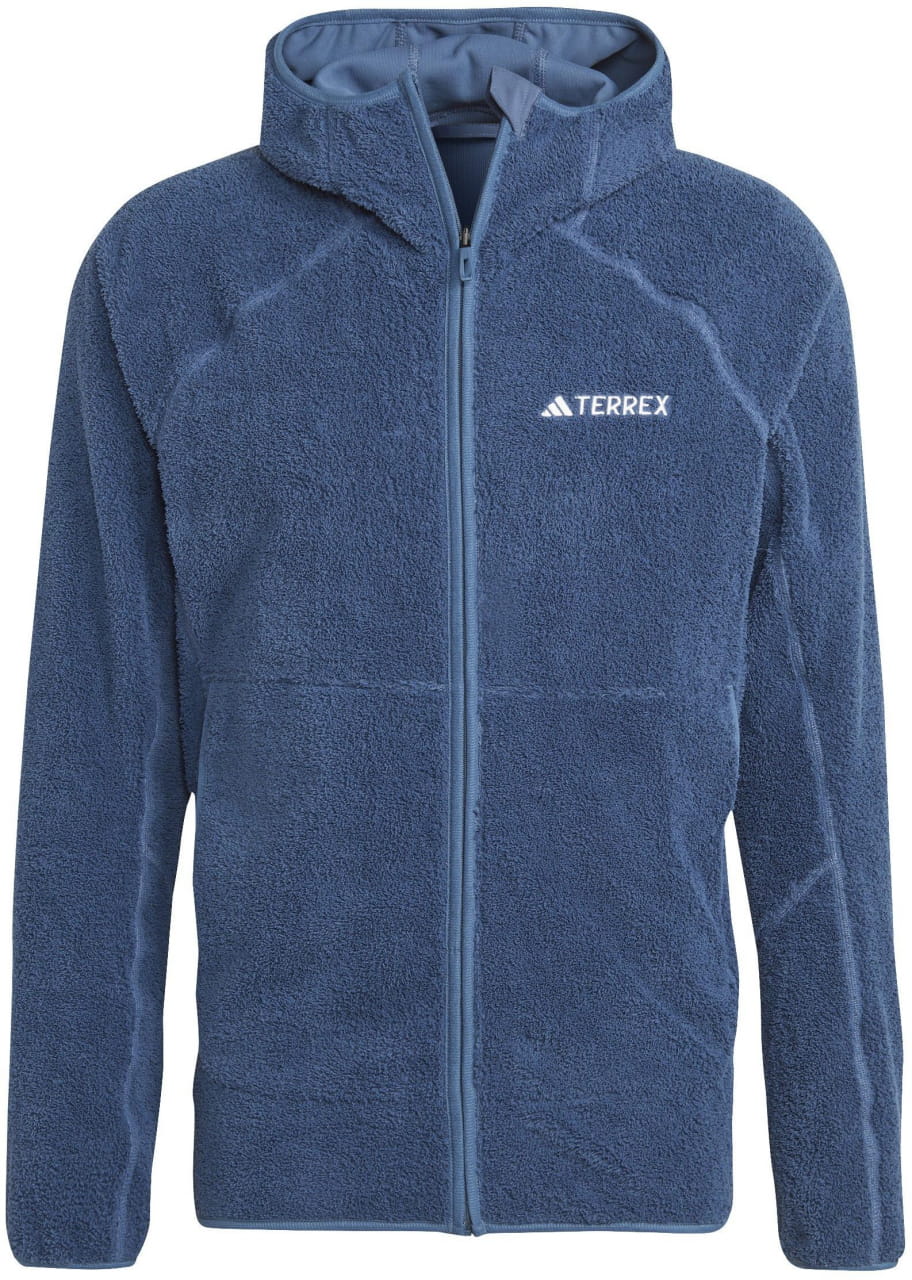 Sudadera polar con capucha para hombre adidas Terrex Techrock Reversible High Pile  Fleece Hooded Jacket