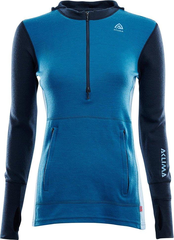 Sportliches Damen-Sweatshirt Aclima Warmwool Hood Sweater Net