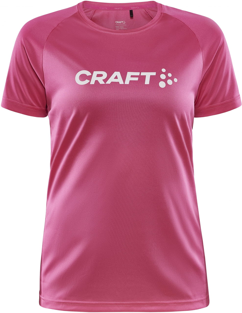 Női sportpóló Craft W Triko CORE Essence Logo růžová