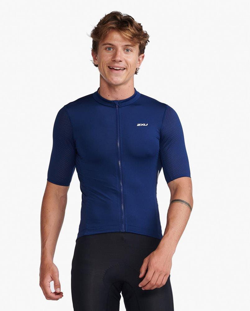 Férfi kerékpáros mez 2XU Aero Cycle Short Sleeve Jersey