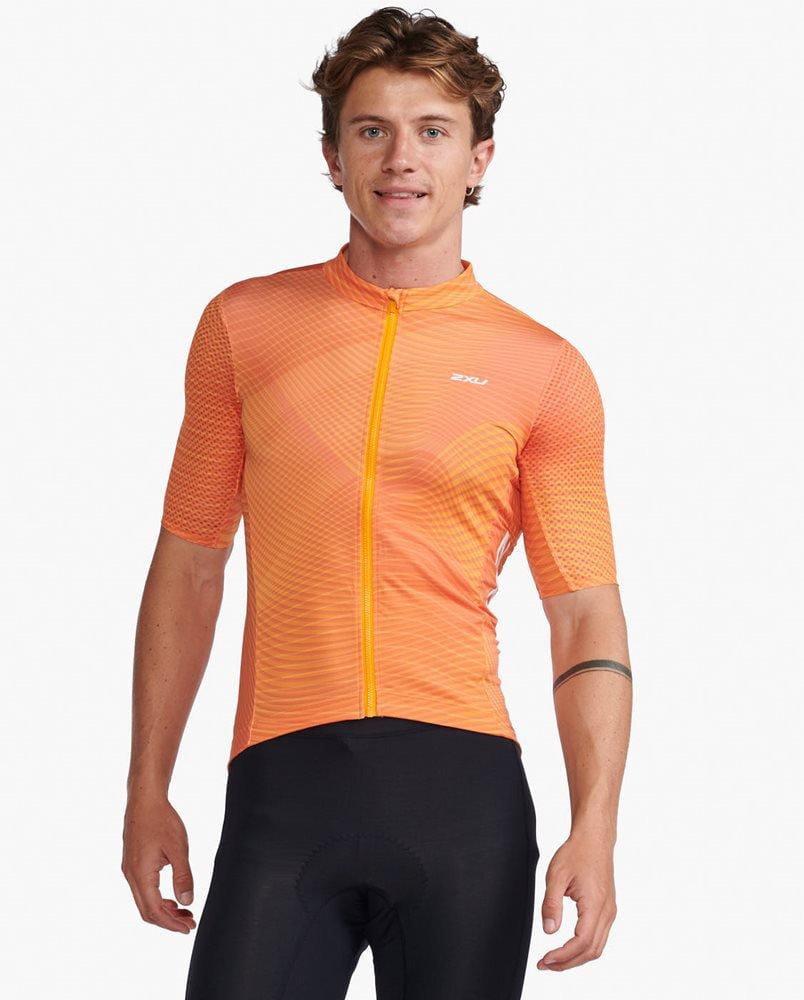 Tricoul de ciclism pentru bărbați 2XU Aero Cycle Short Sleeve Jersey