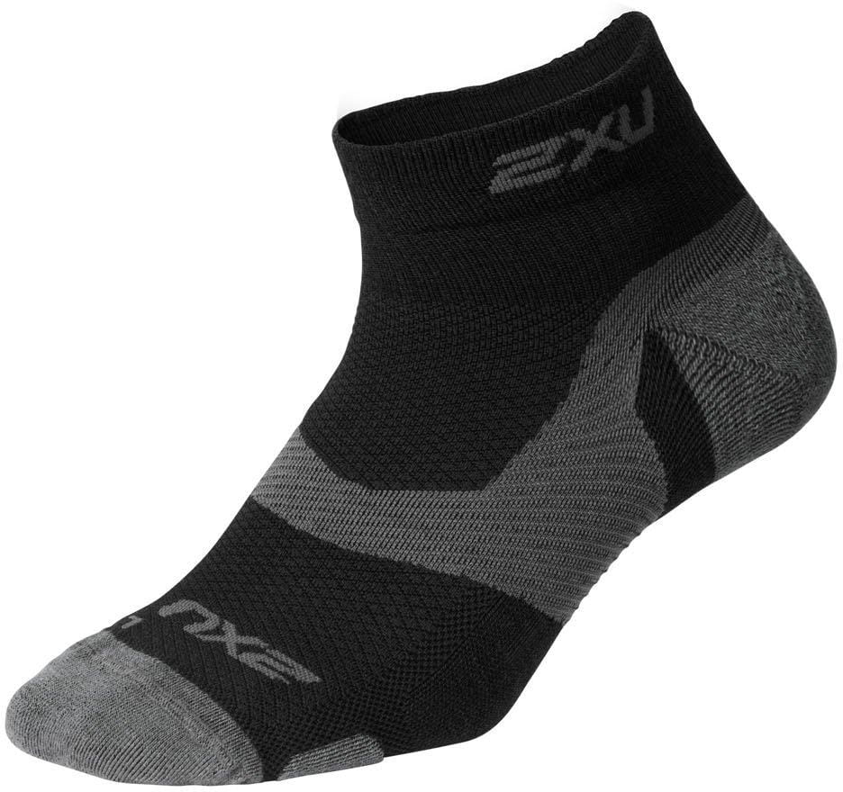 Спортни чорапи унисекс 2XU Vectr Merino L.C 1/4 Crew Socks