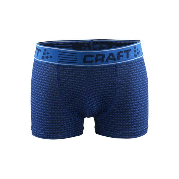 Spodní prádlo Craft Boxerky Greatness 3" potisk modrá