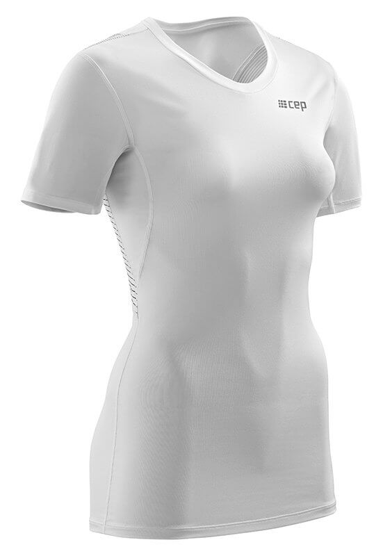 Dámské tričko s krátkým rukávem CEP Tričko WINGTECH s krátkým rukávem dámské bílá