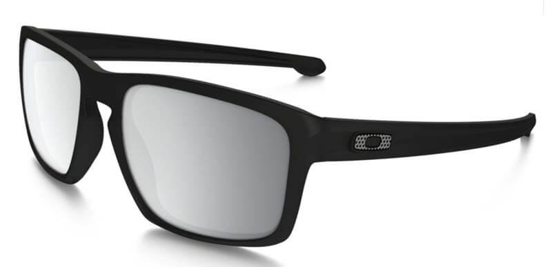 Sluneční brýle Oakley Sliver Machinist Matte Blk w/Chrome Irid
