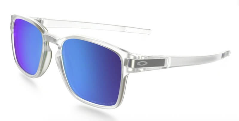Sluneční brýle Oakley Latch SQ Matte Clear w/Sapphire Irid Pol
