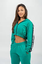 Nebbia Cropped Zip-Up Hoodie Iconic