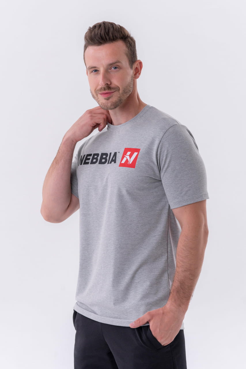 Sporthemd für Männer Nebbia Red "N" T-Shirt