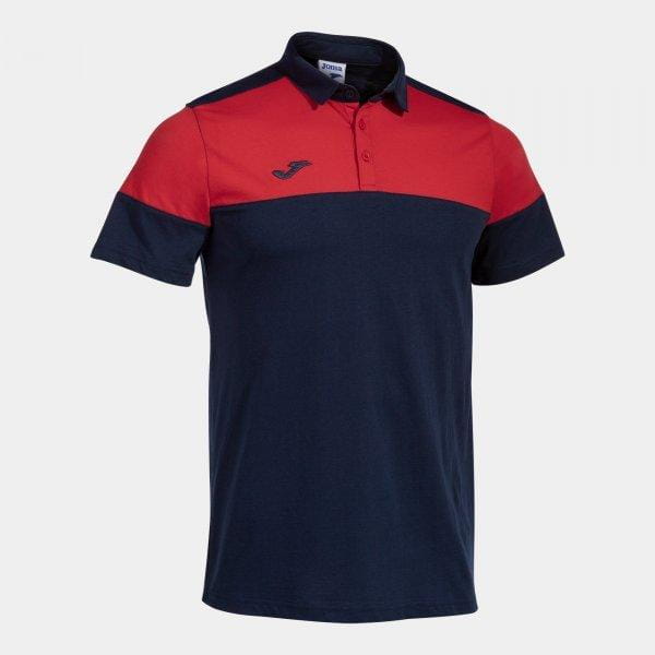 Sporthemd für Männer Joma Crew V Short Sleeve Polo Navy Red