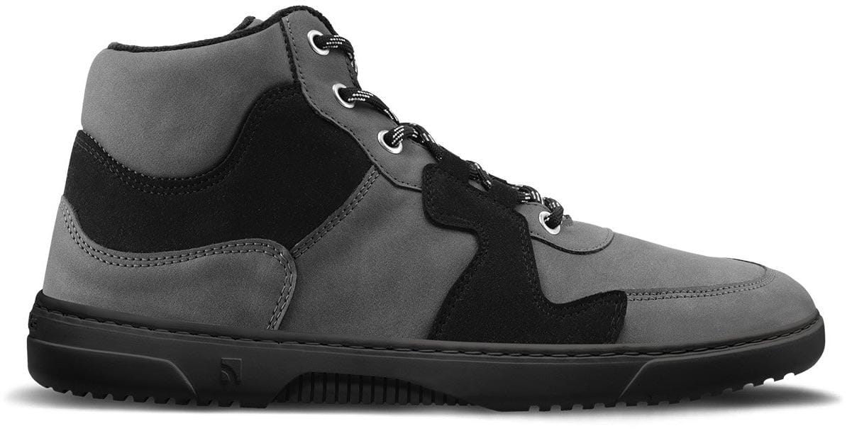 Sneakers op blote voeten Barebarics Lynx - Dark Grey & Black