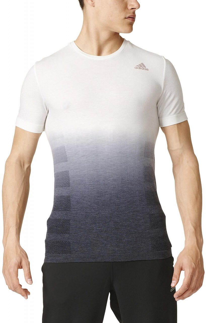 Pánské běžecké tričko adidas Primeknit Wool Dip Dye Tee m