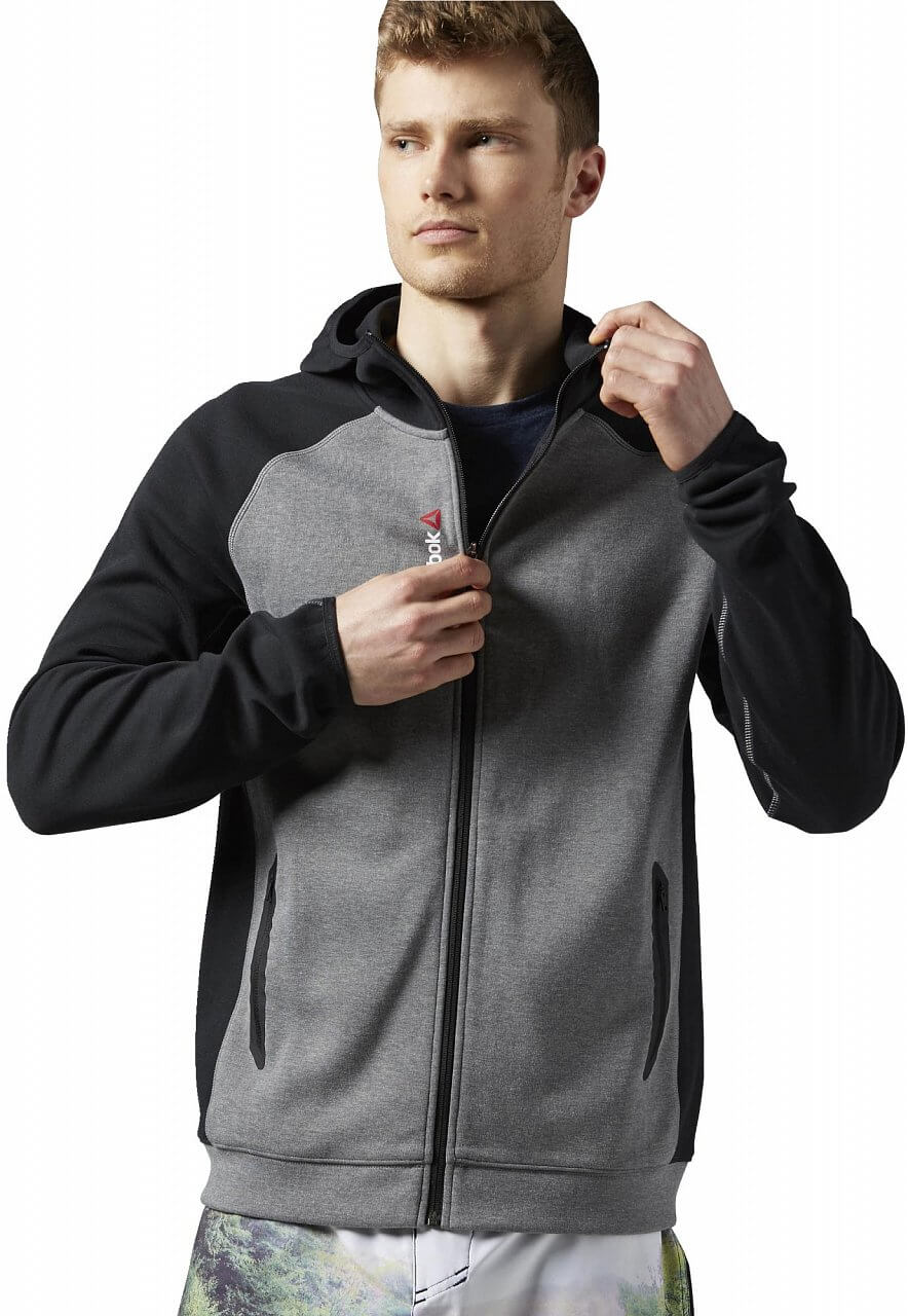 Pánská fitness mikina Reebok One Series Quik Cotton Hooded Sweatshirt