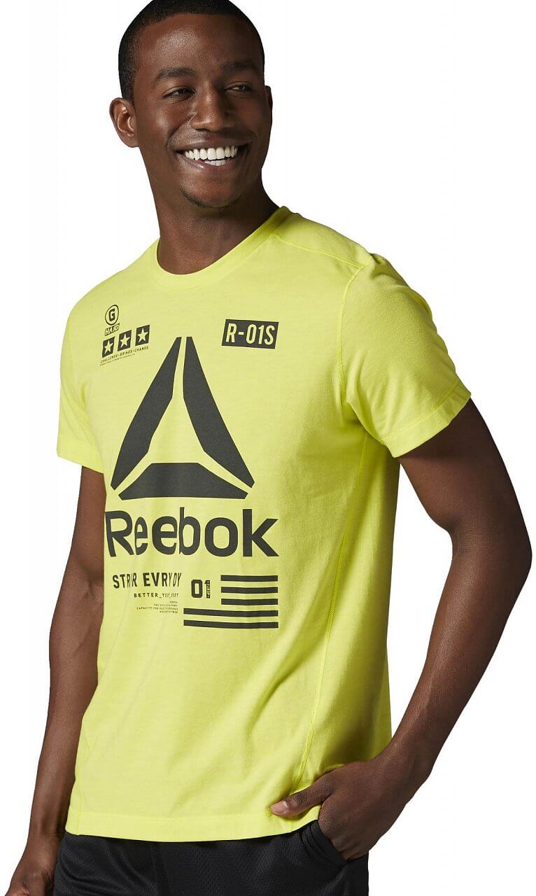 Pánske fitness tričko Reebok One Series SpeedWick Performance Delta Top