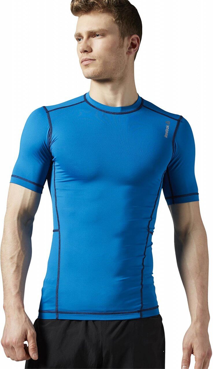 Pánské fitness tričko Reebok WorkOut Ready Compression Short Sleeve
