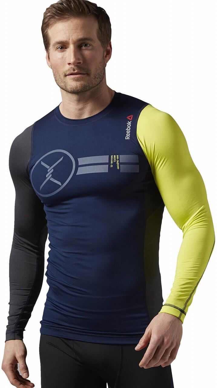 Pánské běžecké tričko Reebok OTR  Long Sleeve Compression