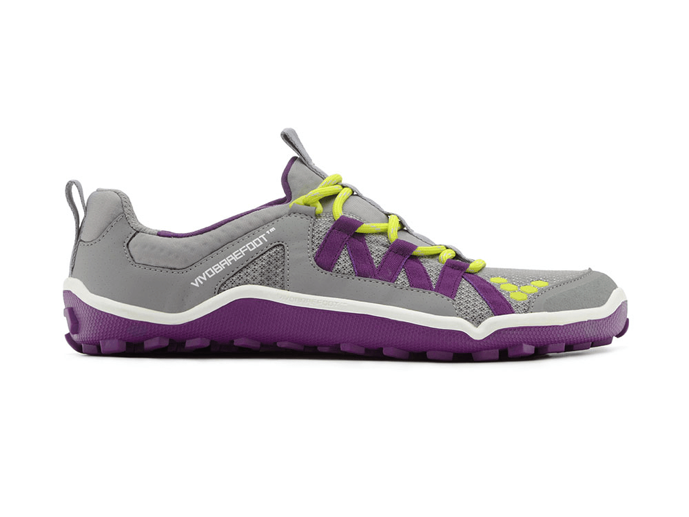 Dámske bežecké topánky VIVOBAREFOOT Breatho II  Silver/Purple