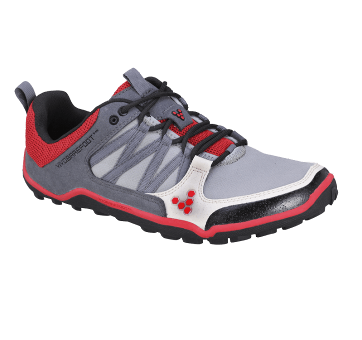 Pánske bežecké topánky VIVOBAREFOOT Neo Trail M Grey/ Red