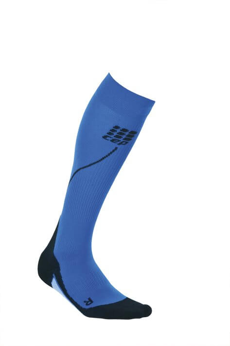 Ponožky CEP Běžecké podkolenky dámské modrá / černá