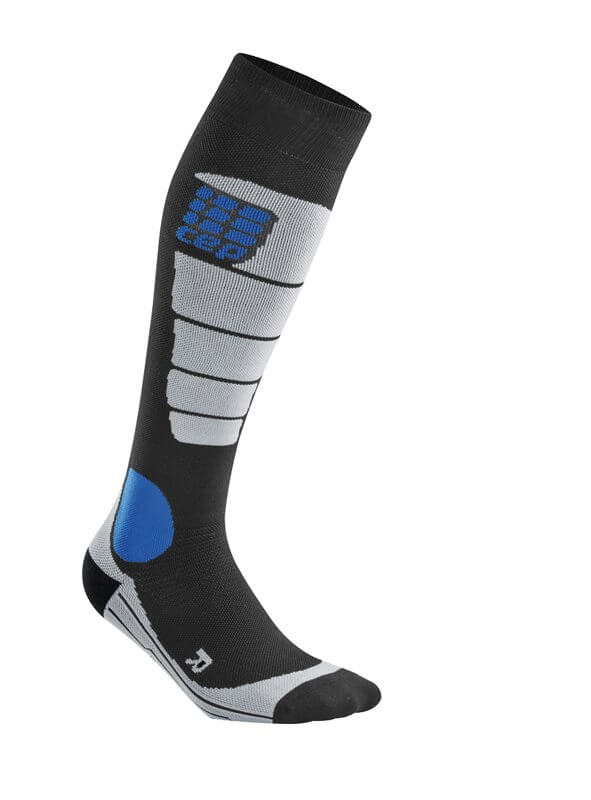 Ponožky CEP Podkolenky pro snowboard dámské černá / šedá
