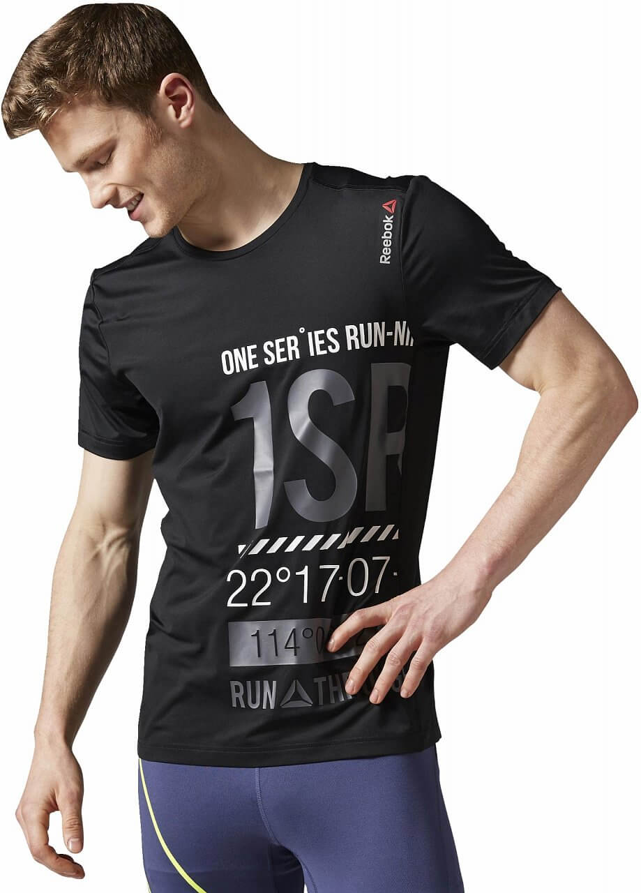 Pánské běžecké tričko Reebok One Series Running Short Sleeve Graphic  Tee