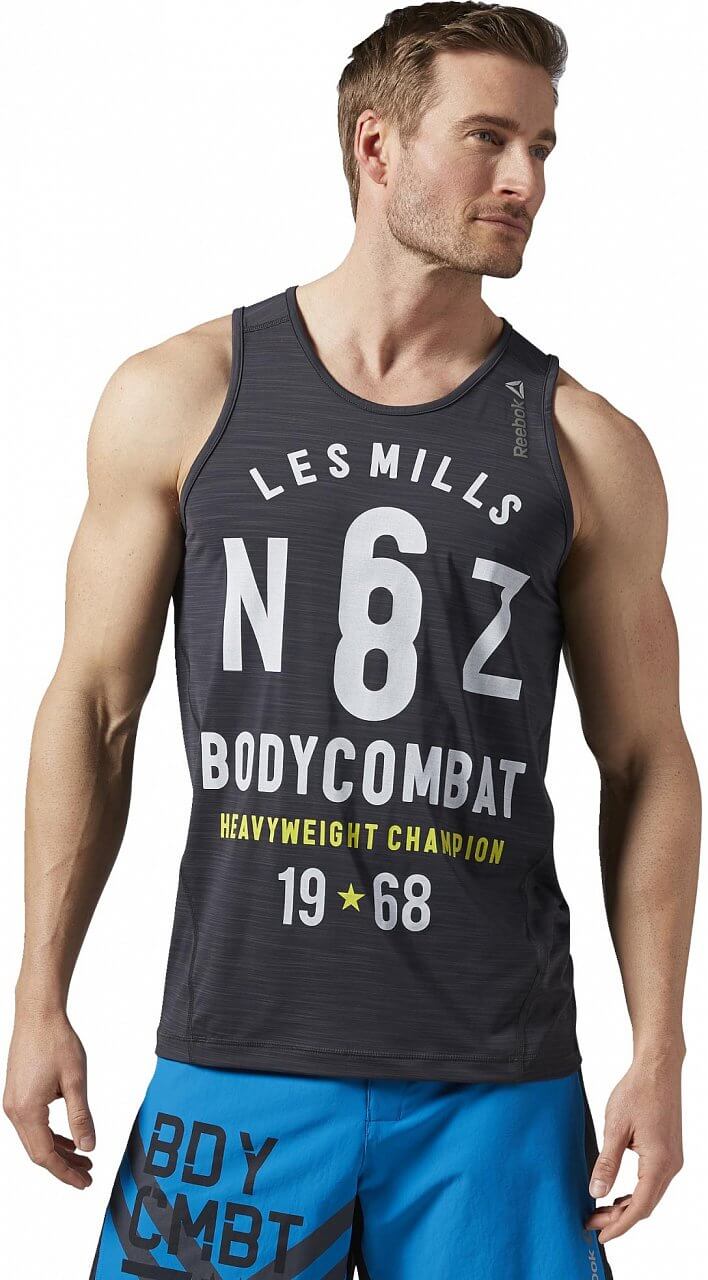 Pánské fitness tričko Reebok Les Mills Bodycombat ACTIVChill Tank