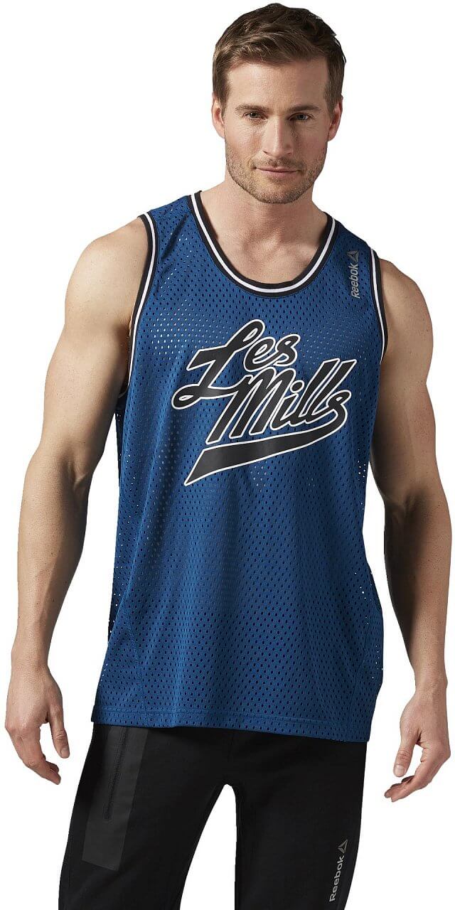 Pánské fitness tričko Reebok Les Mills Mens Bball Tank